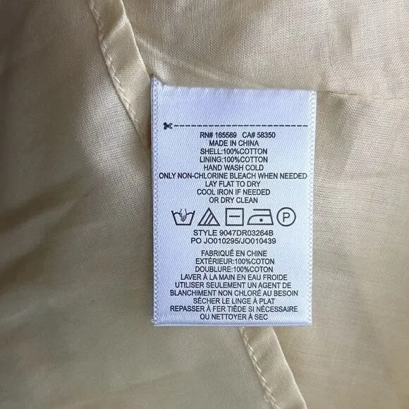 Joie Dress Sz 0 Yellow Floral Cotton Guaze Pintuck Button Front Cottagecore NWT - Picture 10 of 14